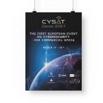 Zaprojektowany plakat wydarzenia CYSAT,